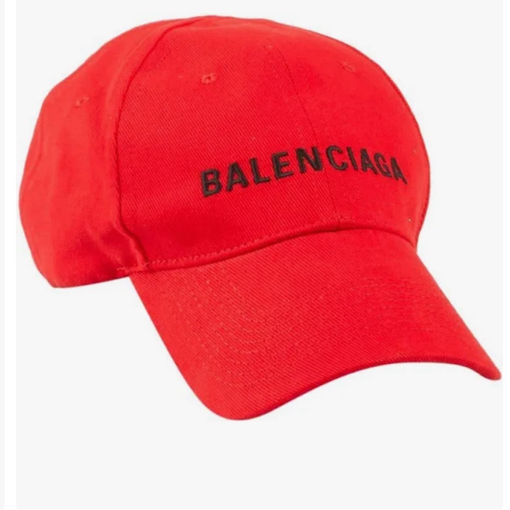 Never worn Balenciaga Men’s red hat